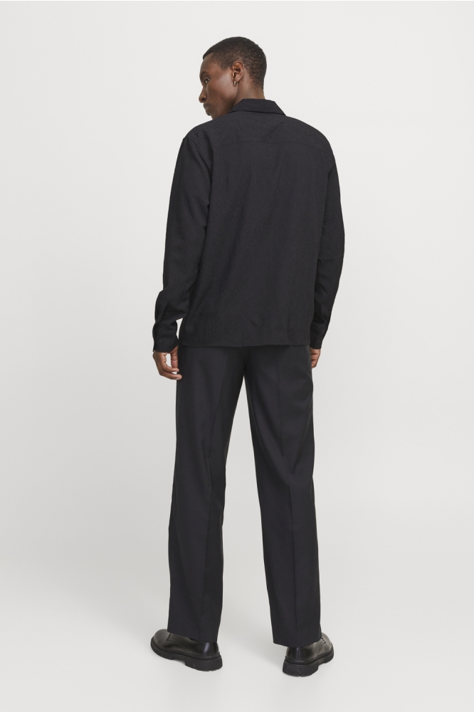 JPRBLATREND JACQUARD L/S SHIRT STYD 12278765 BLACK